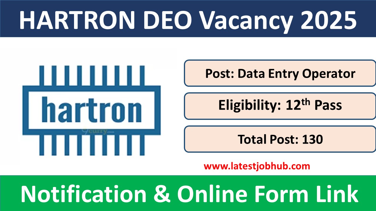 Hartron DEO Vacancy 2025